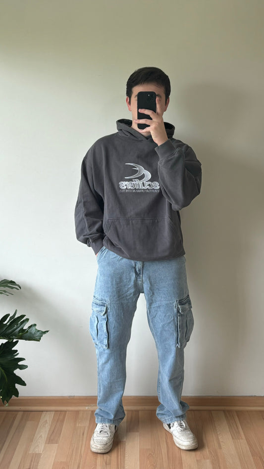 Jeans Cargo Celeste Relaxed Fit