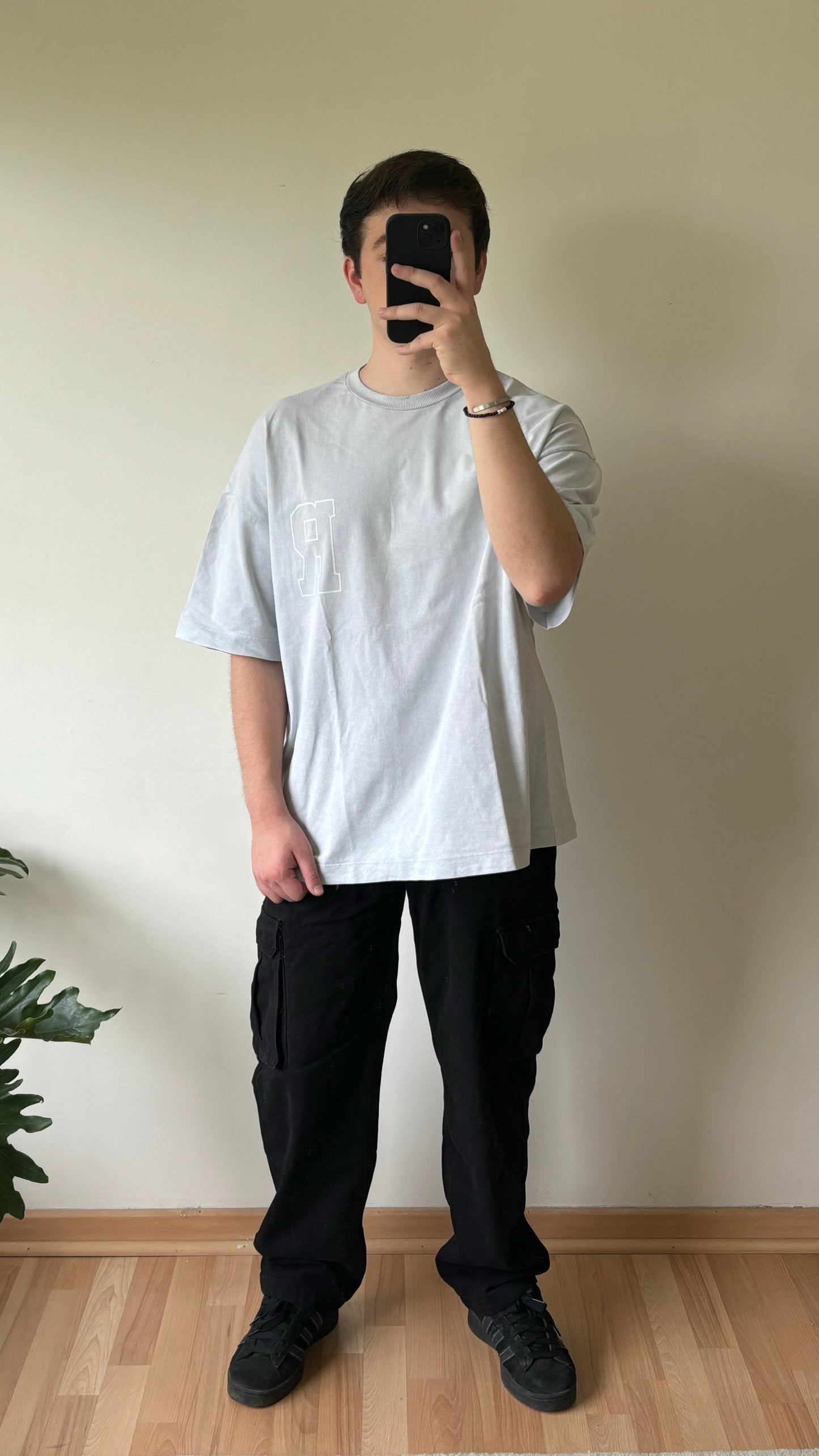 Jeans Cargo Negro Loose Fit