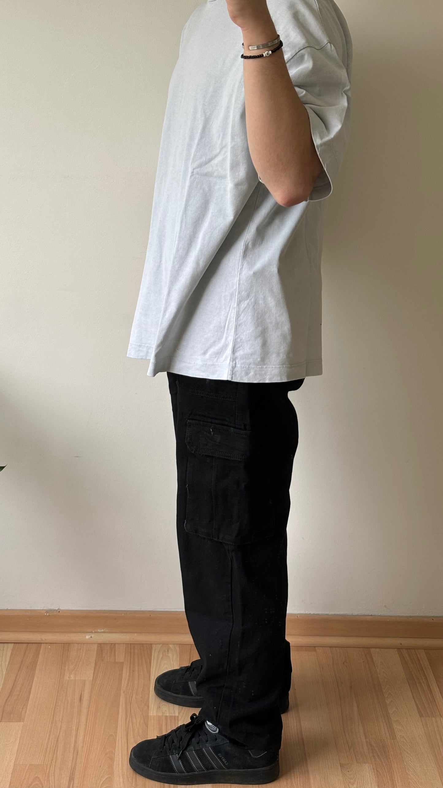 Jeans Cargo Negro Loose Fit