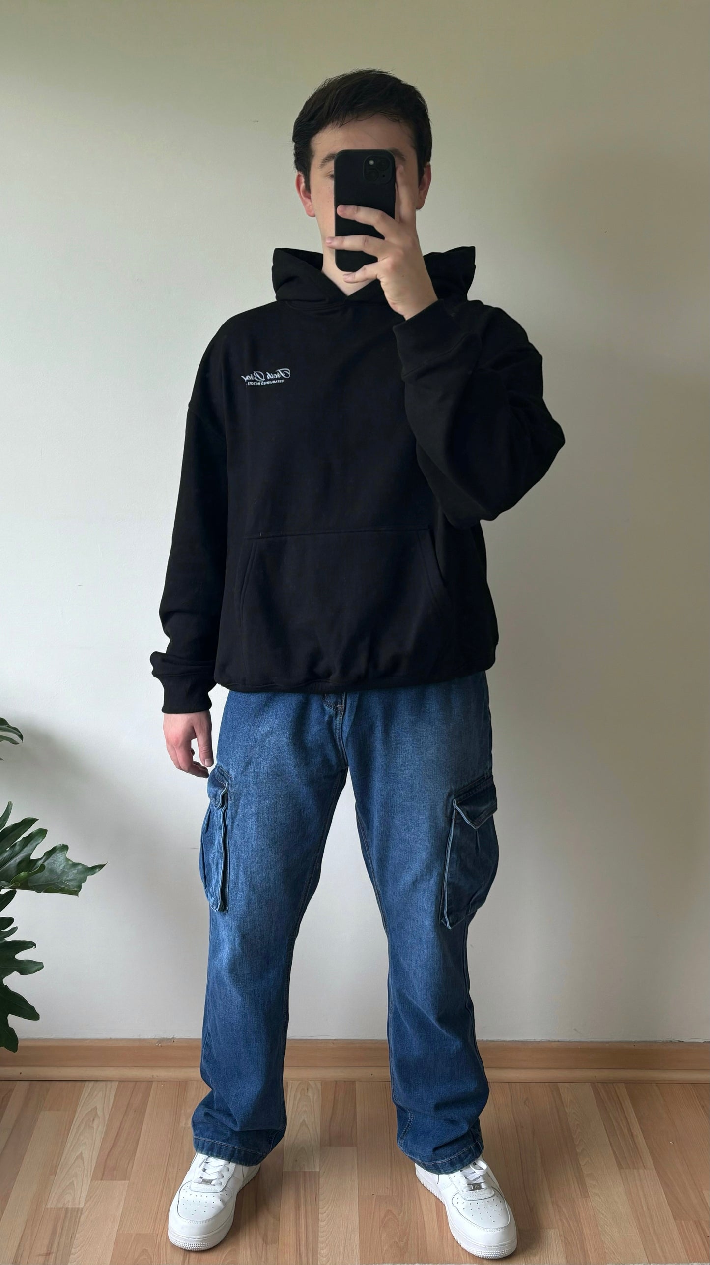 Jeans Cargo Azul Relaxed Fit