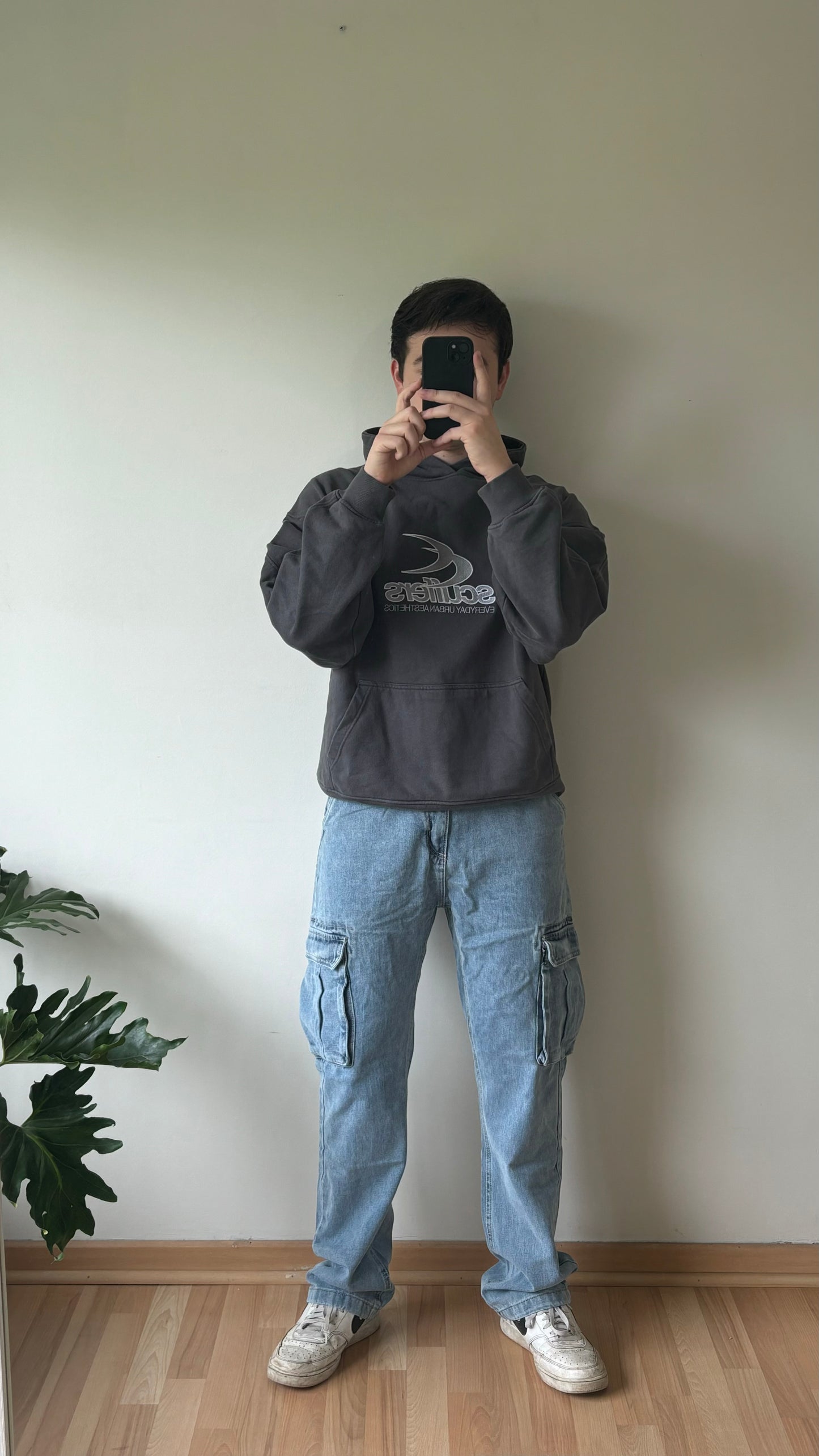 Jeans Cargo Celeste Relaxed Fit