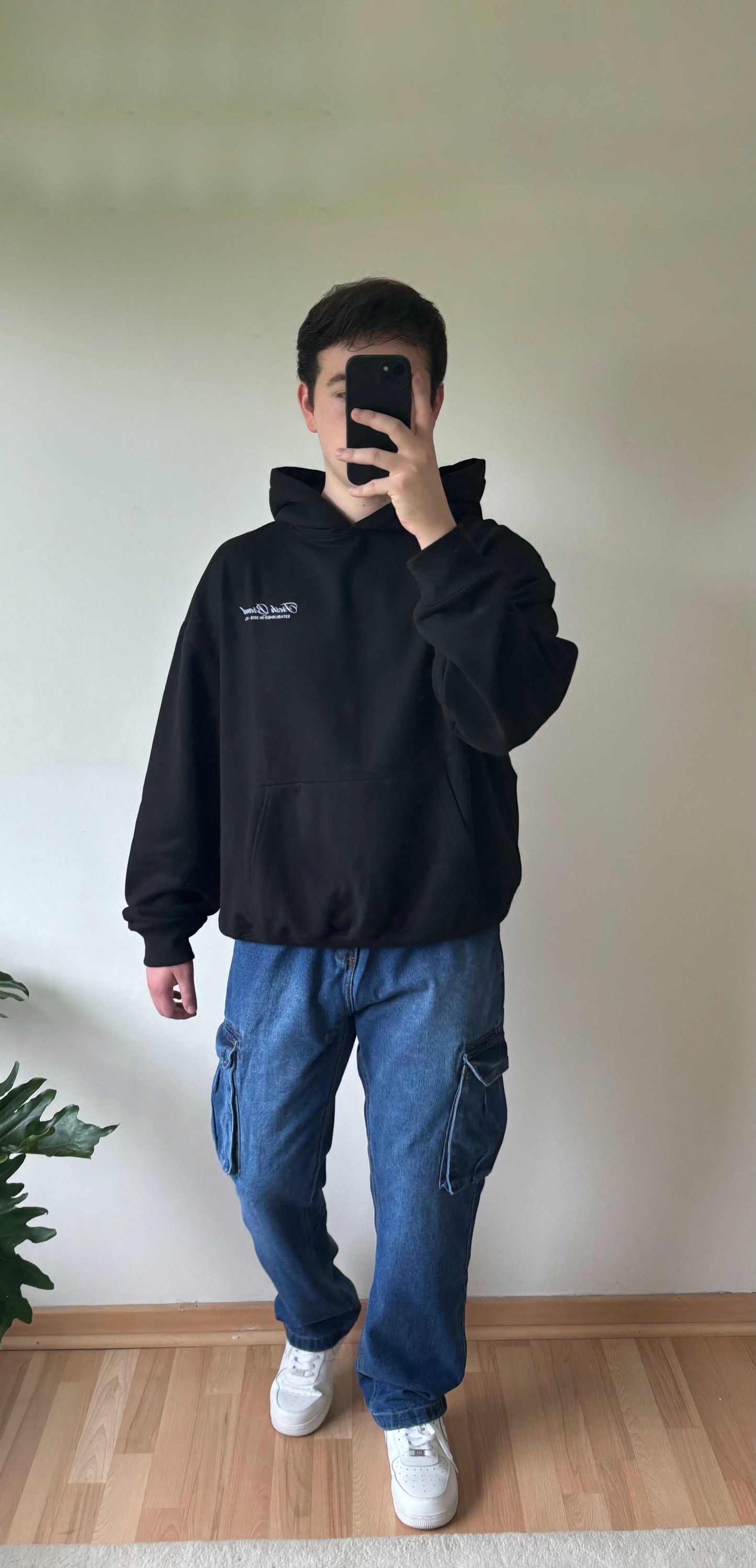 Jeans Cargo Azul Relaxed Fit