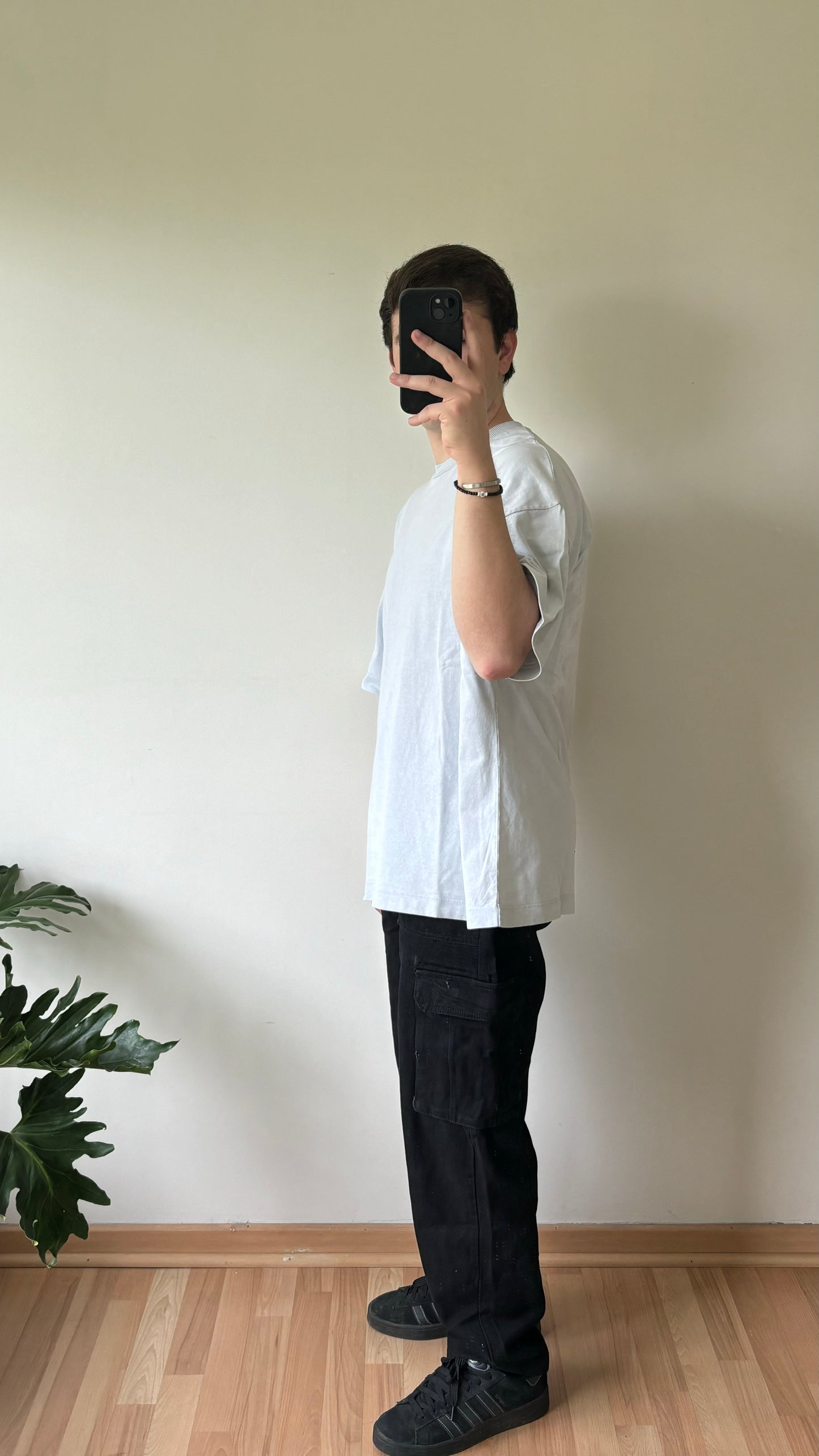 Jeans Cargo Negro Loose Fit