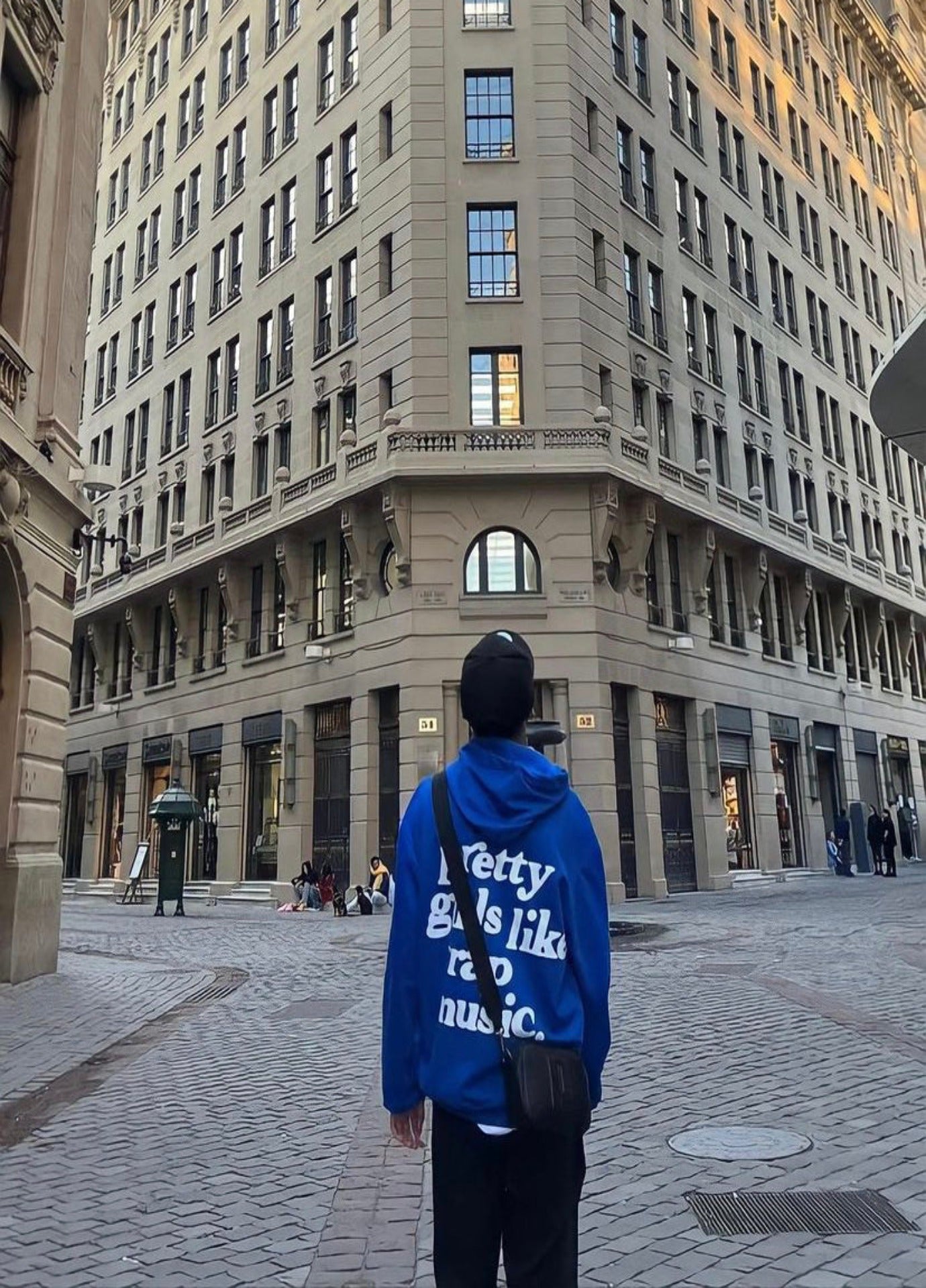 Hoodie Pretty Girls Like Trap Music Azul