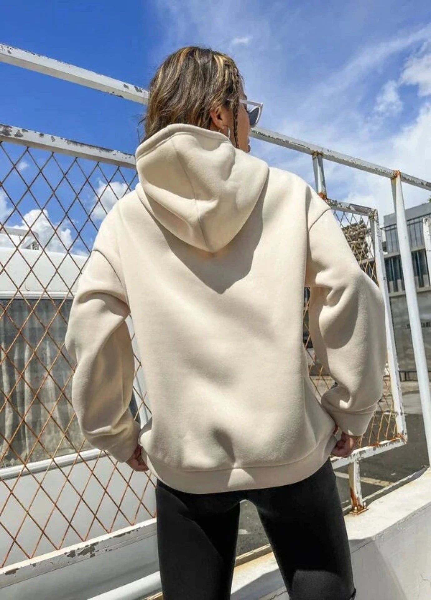 Hoodie Basico Beige