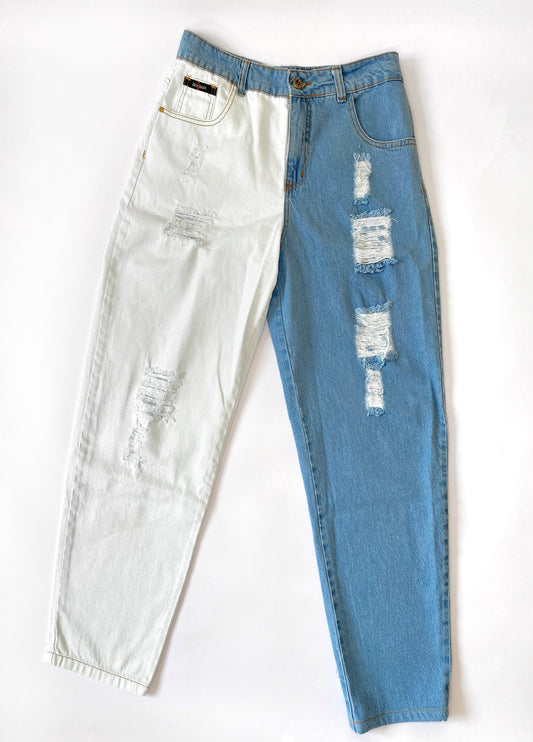 Mom Jeans Bicolor