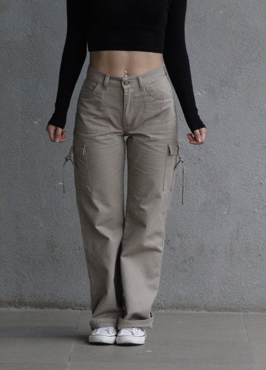 Cargo Mujer Beige